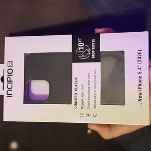 NIB2020iphone5.4"case black 10foot drop tested wireless charge compatible rugged